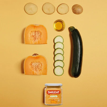 Smileat, BIO Słoiczek z ekologiczną dynią i cukinią, 230g