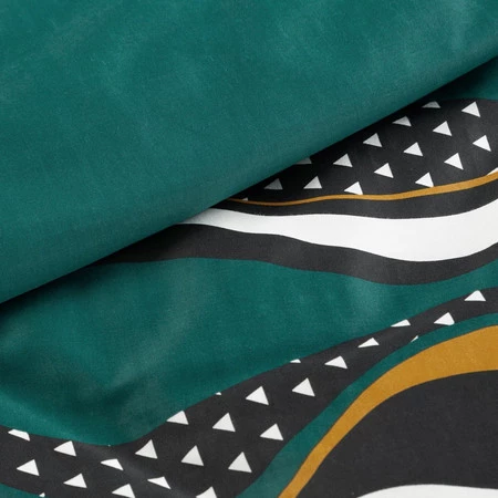 Komplet pościeli satynowej Nika 50, 160 x 200 cm, Ciemnoturkusowy