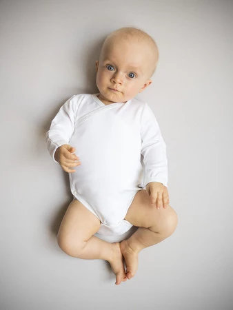 Nanaf Organic, BAMBOO, BODY KIMONO Z DŁUGIM RĘKAWEM BIEL