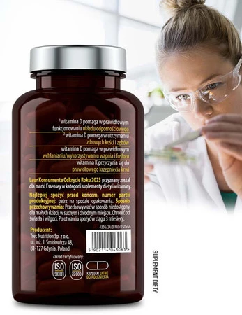 Essensey Witamina D3 K2 MK-7 - 90 kaps.