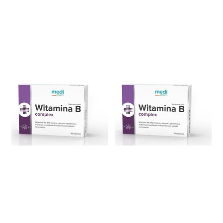 Zestaw: 2x Medi Pharm − Witamina B complex − 60 Tabl.