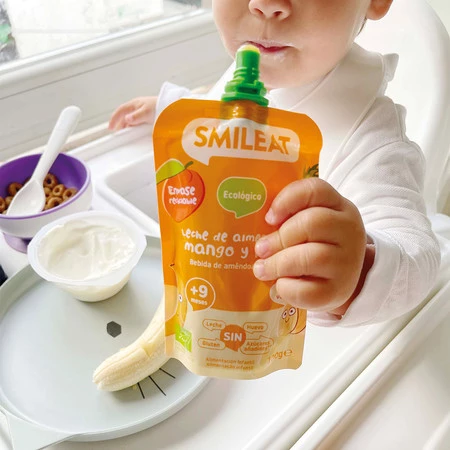 Smileat, BIO Mus z ekologicznymi migdałami, mango i ananasem, 100g