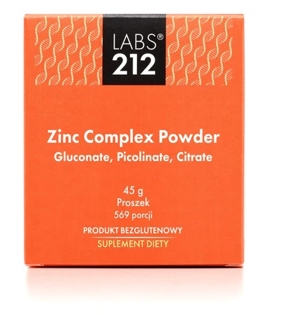 Labs212 Zinc Complex Powder Picolinate, Citrate, Gluconate 15 g