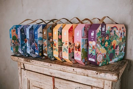 Janod Puzzle w walizce Akademia tańca 100 elementów 6+ Made in France