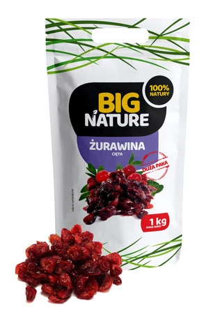 Big Nature Żurawina Cięta 1 kg