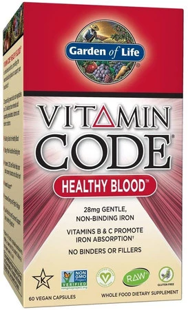 Garden of Life Vitamin Code RAW Healthy Blood 60 kaps.