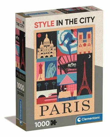 Clementoni Puzzle 1000el Compact Style in the city. Paris Paryż 39843