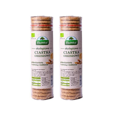 Zestaw: 2x EkoWital − Ciastka orkiszowe pełnoziarniste − 250 g