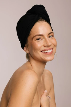 Anwen - Turban Wrap it up (czarny) - 1 szt.