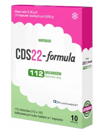 Pharmabest CDS22-formula 112 miliardów na wsparcie odporności 10 kaps.