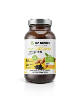 Big Nature Curcuma Ginger Piperine BIO 90 tabl.