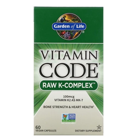 Vitamin Code RAW K-Complex - Witamina K1 + Witamina K2 MK4 + Witamina K2 MK7 (60 kaps.)