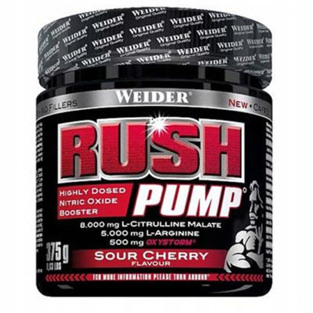 Weider Rush Pump przedtreningówka 375 g smak wiśnia