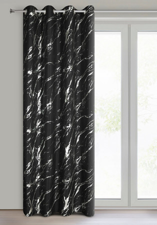 ZASŁONA GOTOWA LANI 140 X 250 CM CZARNY