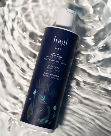Hagi Men− Naturalny żel do mycia dla mężczyzn Ahoj Kapitanie 300ml