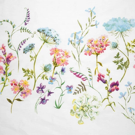 Komplet pościeli satynowej Spring 24, 220 x 200 cm, Biały