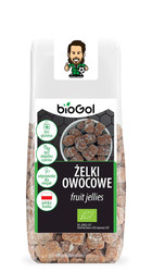 BIOGOL ŻELKI OWOCOWE BEZ ŻELATYNY, BEZ DODATKU CUKRÓW JABŁKO - TRUSKAWKA BIO 90 g