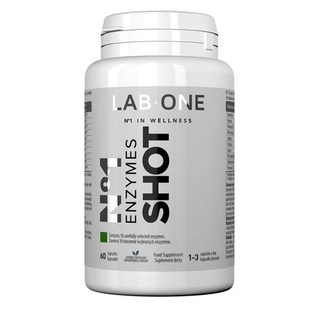 LAB ONE ENZYMES SHOT enzymy trawienne 60 kaps.