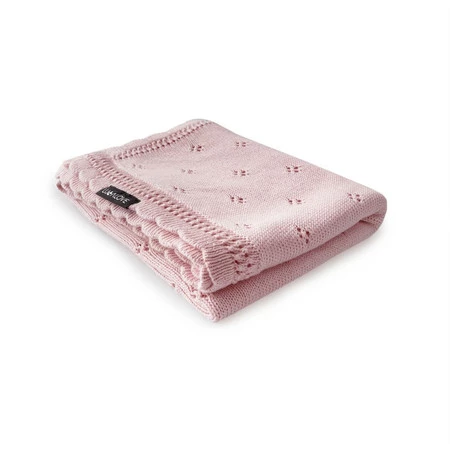 Lullalove, Kocyk ażurowy daisy - pudrowy róż