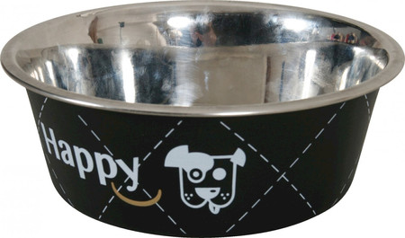 ZOLUX Miska Inox Happy Czarna 0,4 l