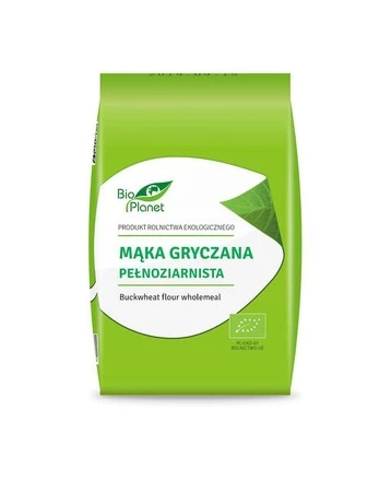 BIO PLANET Mąka gryczana pełnoziarnista BIO 1kg