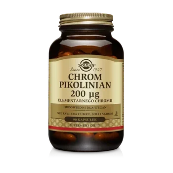 Solgar Chrom Pikolinian 200 mcg 90 kaps.