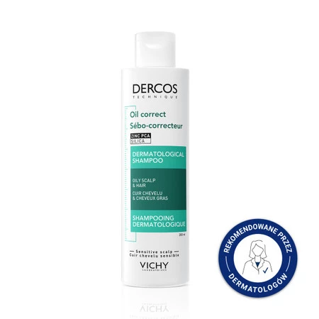 Vichy Dercos Oil Correct szampon do włosów przetłuszczających się 200ml