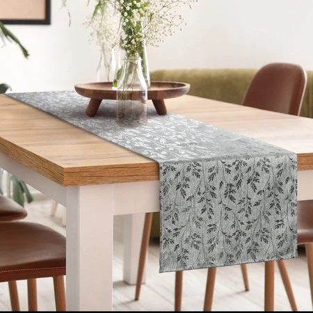 OBRUS SIMONA 40 X 140 CM SREBRNY