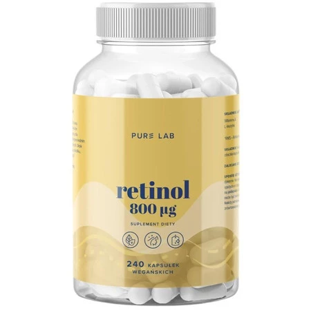 Pure Lab Retinol 800 μg, 240 kaps