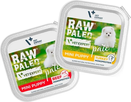 Vet Expert RAW PALEO Mini Puppy Monoprotein Beef 150g