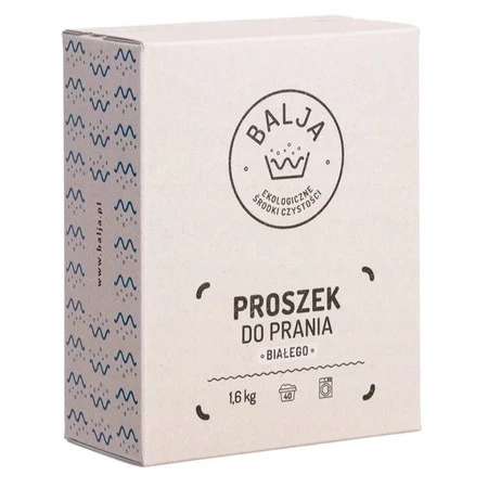 BALJA Ekologiczny Proszek do prania białego 1,6kg