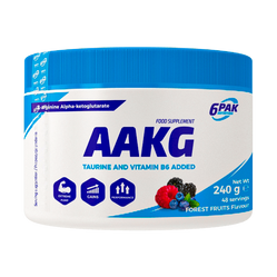 6PAK AAKG przedtreningówka 240g smak owoce leśne