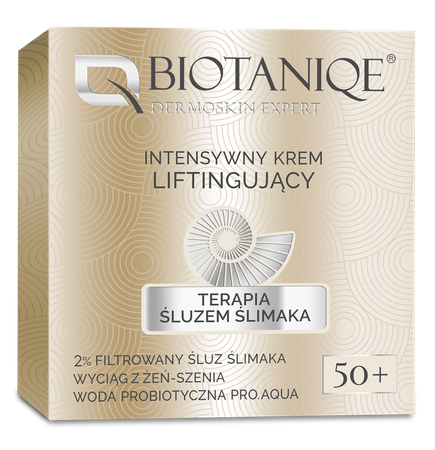 Biotaniqe- Terapia Śluzem Ślimaka,  Intensywny Krem Liftingujący 50+ - 50 ml