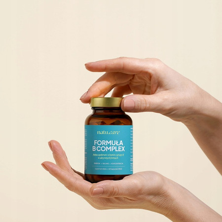 Natu.Care B-Complex witamina B12 metylokobalamina B1 B5 Biotyna 60 kaps.