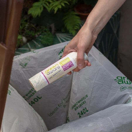 GreenAware, Kompostowalne worki na śmieci 240 L, 3 szt.