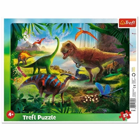 Puzzle 25 ramkowe Dinozaury 31343 -