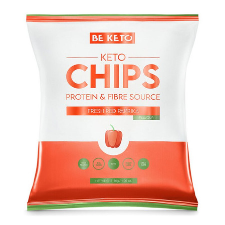 BeKeto Chipsy Świeża Papryka 30g