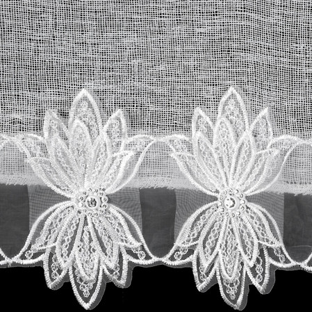 FIRANA GOTOWA SOPHIA 150 X 30 CM BIAŁY