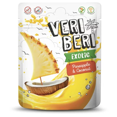 Veri Beri Bezglutenowe żelki ananas z kokosem 50 g
