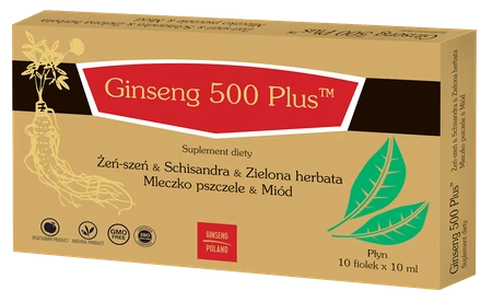 Ginseng Poland − Ginseng 500 Plus − 10 x 10 ml