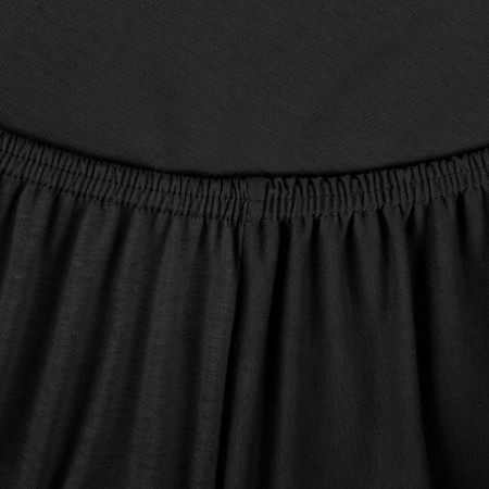 Prześcieradło Jersey3 140 x 200 x 30 cm, Czarny