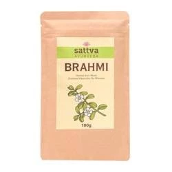 Zestaw 2x Sattva - Maseczka ziołowa do włosów Brahmi 100g