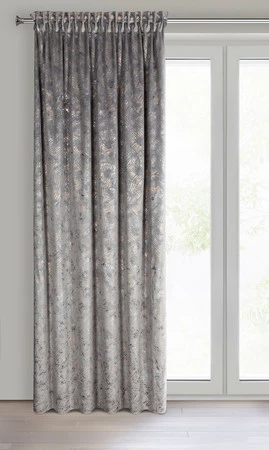 ZASŁONA GOTOWA TULIA NA TAŚMIE 135 X 270 CM STALOWY