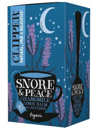 HERBATKA Z MELISĄ I LAWENDĄ (SNORE & PEACE) BIO (20 x 1,5 g) 30 g - CLIPPER