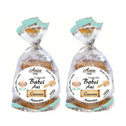 Zestaw: 2x Ania − Ciasteczka babci Ani owsiane B/C − 100 g