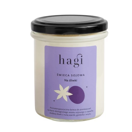 Hagi Świeca sojawa na śliwki 215 ml
