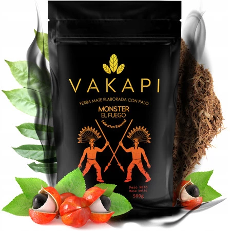 Yerba Mate Vakapi Monster El Fuego 500 g Doypack