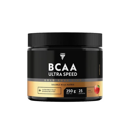 Trec GOLD CORE LINE BCAA ULTRA SPEED Aminokwasy 250g smak jabłko