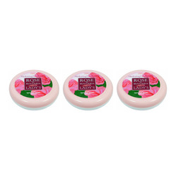 Zestaw: 3x ROSE Krem nawilżający do twarzy 100ml BIOFRESH