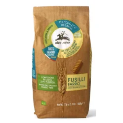 Alce Nero − Makaron z płaskurki fusilli BIO − 500 g